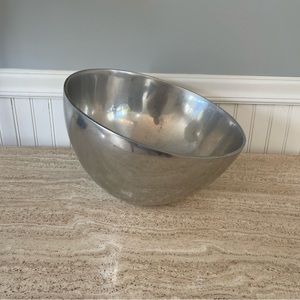 PRICE FIRM🚨 Vintage 1992 Nambe 649 Tilted Fruit Salad Bowl